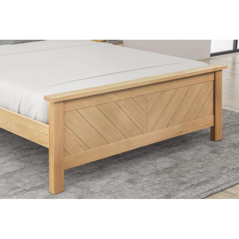 LL Kenji Oak 4ft6 Double bed Frame